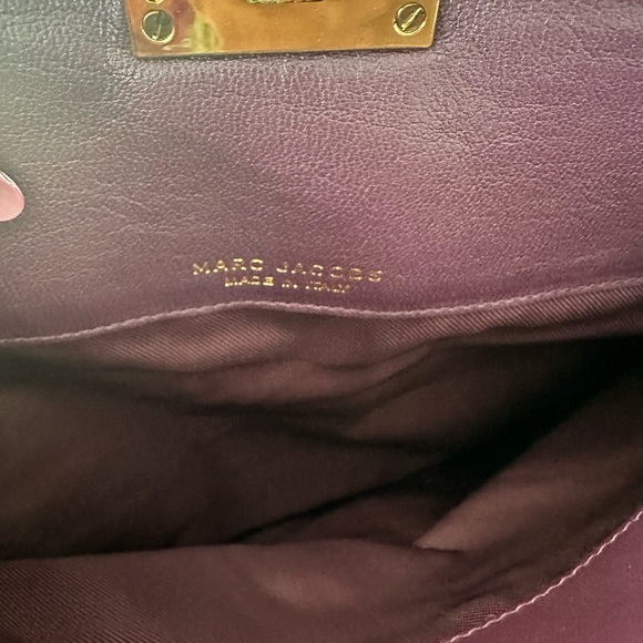 Authentic Marc Jacobs purple and gray handbag with gold hardware - Picture 10 of 15